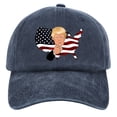 thumbnail image 1 of Sombrero Trump Dibujos Animados Béisbol Ajustable Transpirable para Al Aire Libre, 1 of 9