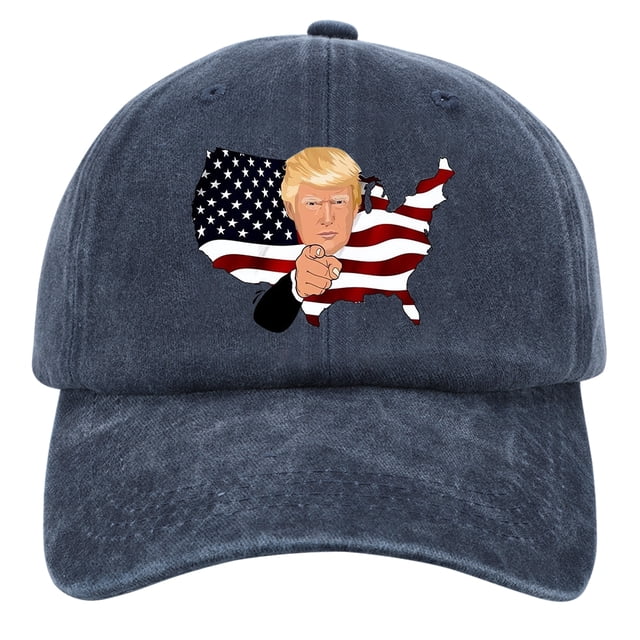Sombrero Trump Dibujos Animados Béisbol Ajustable Transpirable para Al Aire Libre