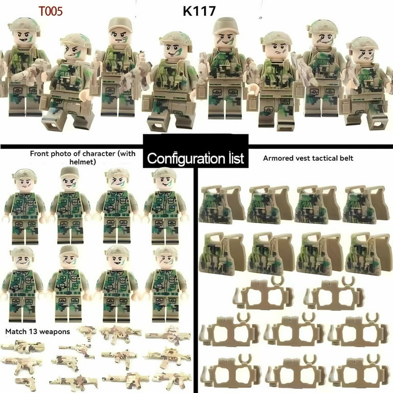 QPAZ Children's Building Block Set - Ghost Camouflage QPAZ Children's Building Block Set - Ghost Camouflage