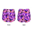 thumbnail image 2 of JUNZAN Tropics Leaf Print Women's Athletic Gym Running Shorts with Phone Pockets - Workout Shorts-Medium, 2 of 5