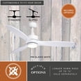 thumbnail image 6 of Vaxcel Curtiss 52-in. White Contemporary Indoor Outdoor Propeller Ceiling Fan with Wood Blades, Integrated LED Light Kit and Remote, 6 of 9