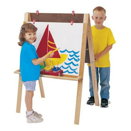 Maple Easels - Jonti-Craft Double Adjustable Childrens Easel