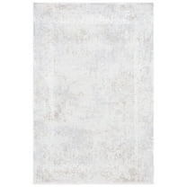 SAFAVIEH Hanna Sharlene Distressed Area Rug, Ivory Grey/Beige, 5'3" x 7'6"