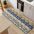 thumbnail image 5 of Blue Pioneer Flower Striped Pattern Kitchen Rug Mat,Kitchen Runner Rugs Non Skid Washable,Decorative Kitchen Floor Mats for Kitchen,Sink,Laundry,17"x47.2", 5 of 7