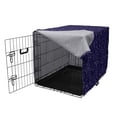 thumbnail image 3 of Astrology Dog Crate Cover, Pattern Horoscope Signs and Constellations Cosmic Galactic Movement, Easy to Use Pet Kennel Cover for Medium Large Dogs, 35" x 23" x 27", Indigo Grey White, by Ambesonne, 3 of 6