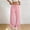 Pink, variant on Ynynloco Women's Summer 100% Cotton Wide Leg Pants High Waisted Pull On Drawstring Waist Wide Leg Trousers Loose Palazzo Pants Resort Wear