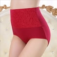 thumbnail image 4 of fatyb 5 Pack Cotton Underwear Womens High Waisted Briefs Stretch Ladies Full Coverage Panties Xs-6xl, 4 of 4