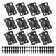 thumbnail image 1 of Bisagras pequeñas Uxcell de 1 pulgada, bisagra para caja de joyería con tornillo para cajas de madera de joyería, paquete de 12 en negro, 1 of 6