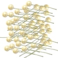 thumbnail image 2 of 100 Mini Bayas Artificiales de Espuma, Estambres Decorativos, Amarillo Leche Leche Amarilla, 2 of 9