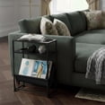thumbnail image 2 of Narrow End Table with Magazine Holder - Modern Side Table for Small Spaces, 2 of 8