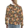 thumbnail image 7 of Salouo Squirrel Mushroom Yellow Flower Pattern Hoodie Sweatshirts for Women, Autumn Pullover Hoodie Workout Sweat Women's Long Sleeve Preppy Sweatshirts-Large, 7 of 7