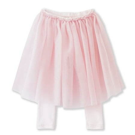 

Conti Kids Little Girls Ruffle Tulle Tutu Leggings Pants Pink 4-5 Years