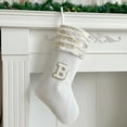 thumbnail image 7 of Tnobhg Embroidered Christmas Stocking with Lanyard Large Capacity Wear Resistant Xmas Letter Socks Hanging Decoration, 7 of 7