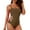 Coffee, variant on Wancir Tummy Control Swimsuits for Women Slimming Halter One Piece Ruched Push Up Bathing Suit