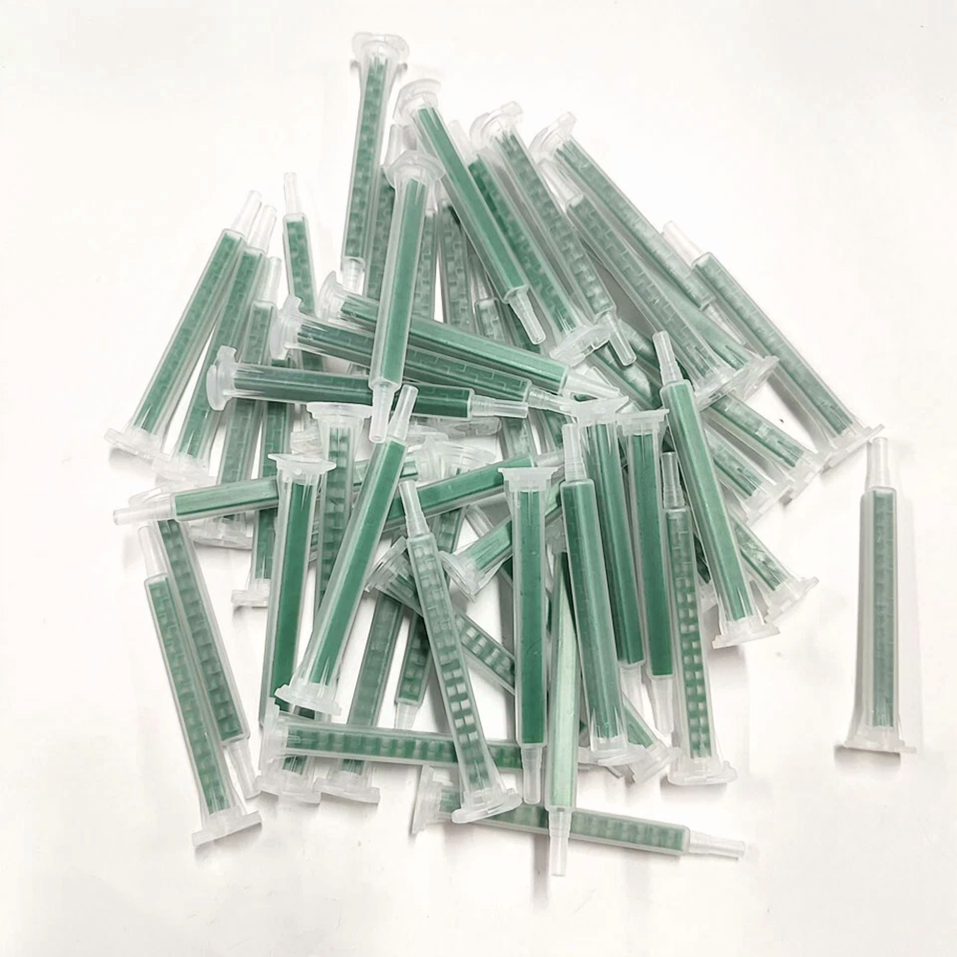 CRESTIN- 50Pcs Epoxy Resin Static Mixer Ab Glue Mixing Nozzles Glue Adhesive Mixing Tube