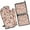 Fall Footballs and Autumn Leaves Pattern, variant on Fall Leaves Pumpkin Kitchen Oven Mitt and Pot Holder Sets 2 Pcs for Baking, Cooking and Grilling, Heat Resistant Up To 392 °F