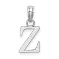 thumbnail image 1 of Diamond2Deal 14K Pendentif Initiale Lettre Z en Or Blanc pour Femmes, 1 of 6
