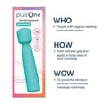 thumbnail image 5 of plusOne Vibrating Soft Touch Wand, 10 Vibration Settings, Waterproof, 5 of 15