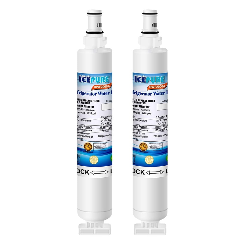 2-Pack Refrigerator Water Filter for Whirlpool ET1FHTXMQ04 