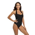 thumbnail image 2 of WBQ One Piece Swimsuits for Women Tummy Control Bathing Suits Sexy Halter Swimwear, 2 of 7