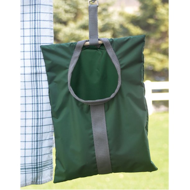 AmishMade Clothespin Laundry Bag HeavyDuty and Waterproof 15" x 11.5