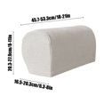 2PCS Stretch Armrest Covers Non Slip Arm Covers for Chairs Couch Sofa