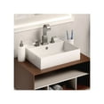 thumbnail image 5 of Whitehaus 20" Rectangular Wall Mount Basin with Widespread Faucet Drilling and Overflow, 5 of 7