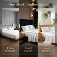 thumbnail image 3 of REGALWOVEN Fitted Sheet, Polyester Bed Sheets, Cooling and Breathable for All Seasons White 1 PC 60.2x79.9 inch, 3 of 5