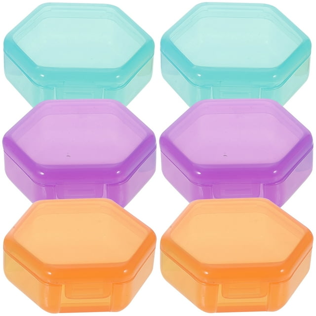 MasteelfCA 6Pcs Travel Pills Case Pills Storage Case Earplug Pills Box Leakproof Vitamin Case