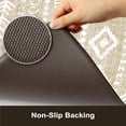 thumbnail image 4 of Kitchen Mats 2PCS,Cushioned Anti Fatigue Boho Kitchen Rugs and Mats,Non Slip Waterproof Kitchen Mats for Floor,Comfort Foam Standing Desk Mat for Home,Office,Sink,Laundry,Khaki and White, 4 of 6