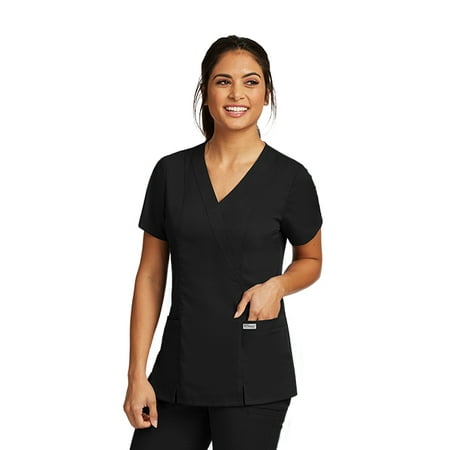 UPC 883884270598 product image for Grey's Anatomy 'Grey's Anatomy' Two Pocket Mock Wrap Top Scrub Top | upcitemdb.com