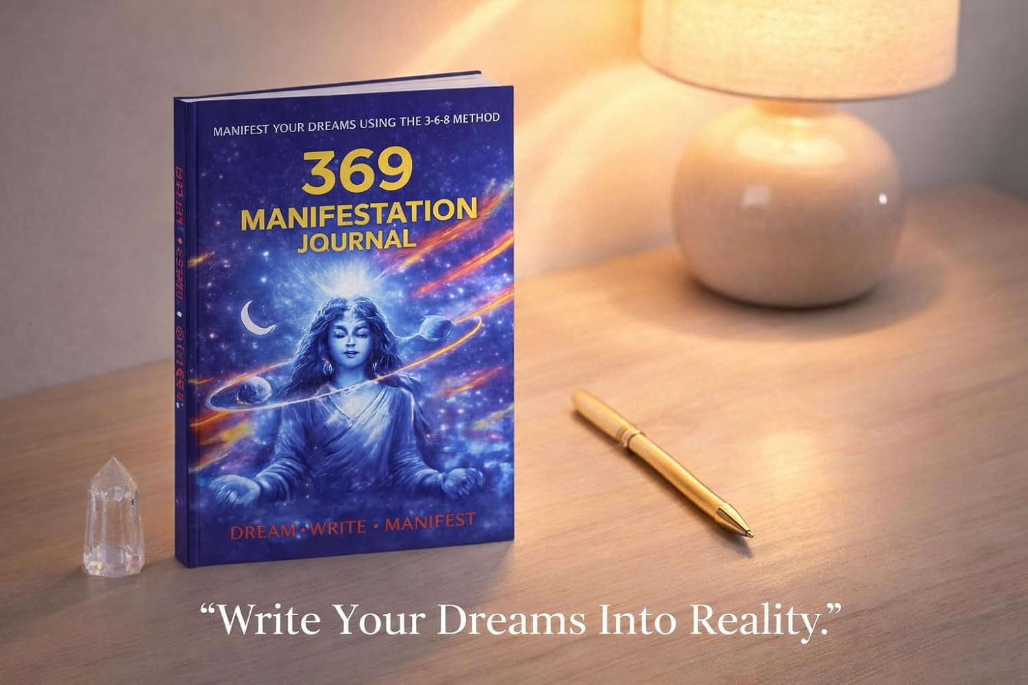 369 Manifestation Journal – Daily Law of Attraction Affirmation Diary | 3-6-9 Method Writing Book for Wealth, Success & Dream Life | Guided Manifest Your Goals Notebook