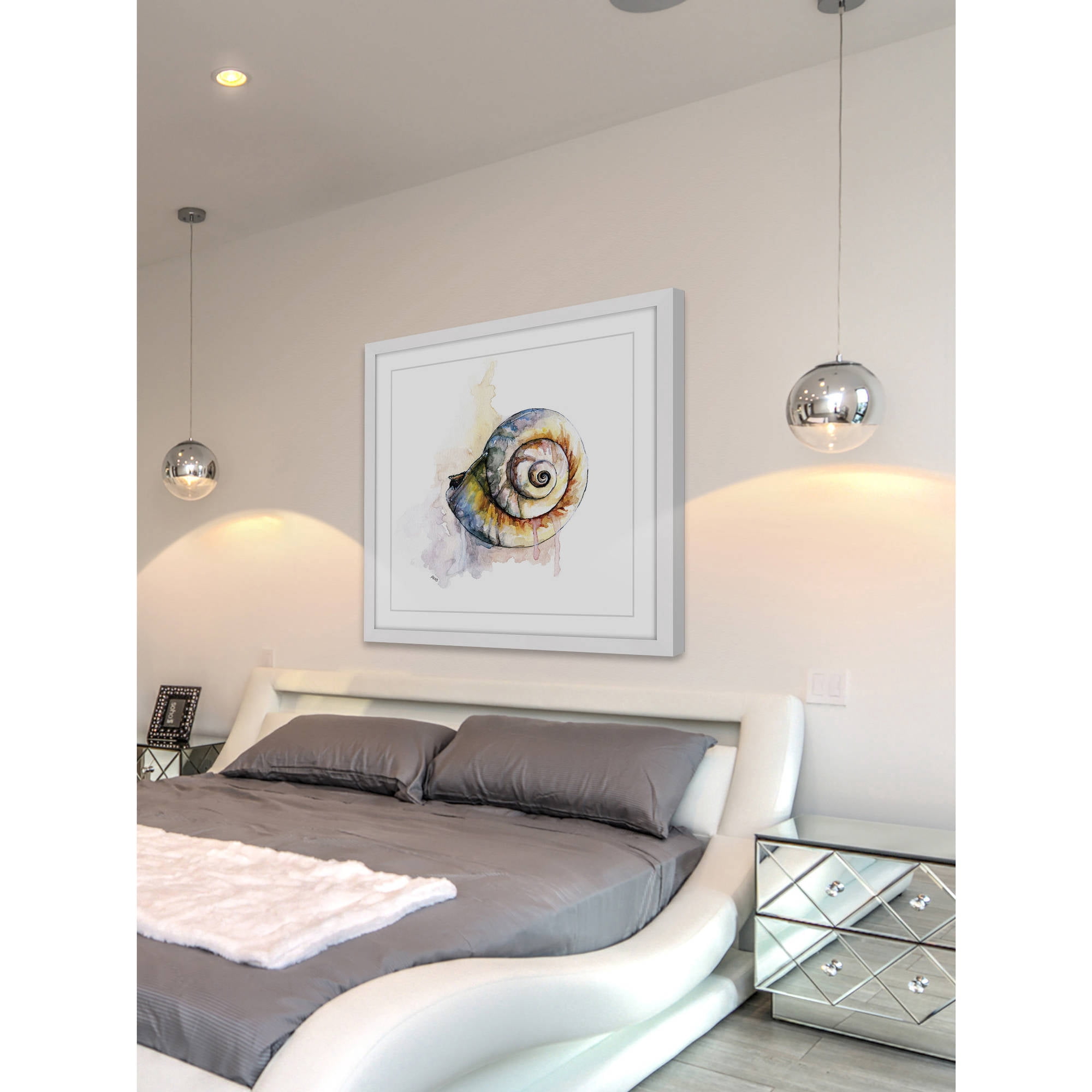 "Snail Shell" by Rachel Byler Framed Painting Print