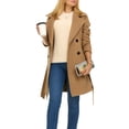 thumbnail image 4 of Gabardina Steve Madden de lana sintética con doble botonadura para mujer, 4 of 7