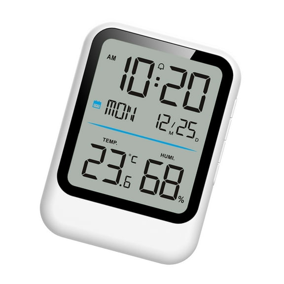 Digital Clock For Home With Temperature Humidity Sensor And Customizable Alerts