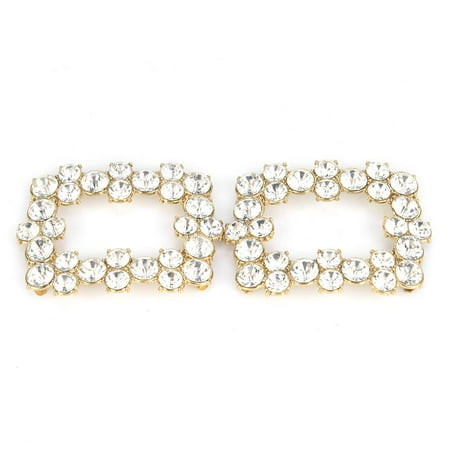 

Rosvola 1Pair Metal Rhinestone Crystal Shoe Clips Shoe Buckle for Wedding Party Decoration Crystal Shoe Clip Decoration Shoe Shoe Shining Crystal