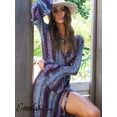 thumbnail image 4 of Robe Longue Maxi Bohème d'Été à Volants pour Femmes Soirée Cocktail Plage, 4 of 5