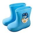 thumbnail image 3 of JTieacloth Kids Rain Boots Textured Soles Non- Comfortable Rain Shoes For School Outdoor Play,Sizes 9, 3 of 5