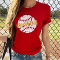 thumbnail image 2 of Blusa suelta estampada con cuello redondo y manga corta para mujer OAVQHLG3B Store  lin121212, 2 of 5