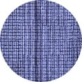 thumbnail image 1 of Ahgly Company Indoor Round Abstract Blue Modern Area Rugs, 3' Round, 1 of 4