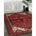 thumbnail image 3 of Ahgly Company Machine Washable Indoor Round Traditional Sepia Brown Area Rugs, 4' Round, 3 of 7