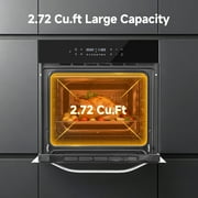 Electric Single Wall Oven 24inch Stainless Steel Built-in Electric Ovens, 2.75 Cu.ft