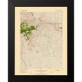 thumbnail image 2 of USGS 12x14 Black Modern Framed Museum Art Print Titled - Mexican Pass Wyoming Quad - USGS 1951, 2 of 5