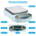 thumbnail image 3 of Uxcell Lab Scale 3000gx0.01g, High Precision Electronic Analytical Balance Sensitive, Digital Precision Scale, 3 of 7