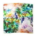 thumbnail image 4 of Wrapables® 100% Charmeuse Silk Square Scarf Neckerchief, Abstract Print, 4 of 4