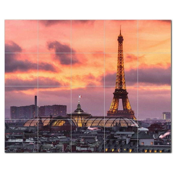 Monument Ceramic Tile Mural Kitchen Backsplash Bathroom Shower, 400957-XL54