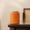 Orange, variant on Portable Ceramic Tea Jar with Bamboo Lid - Travel-Friendly Container for Loose Leaf Tea and Tea Bags