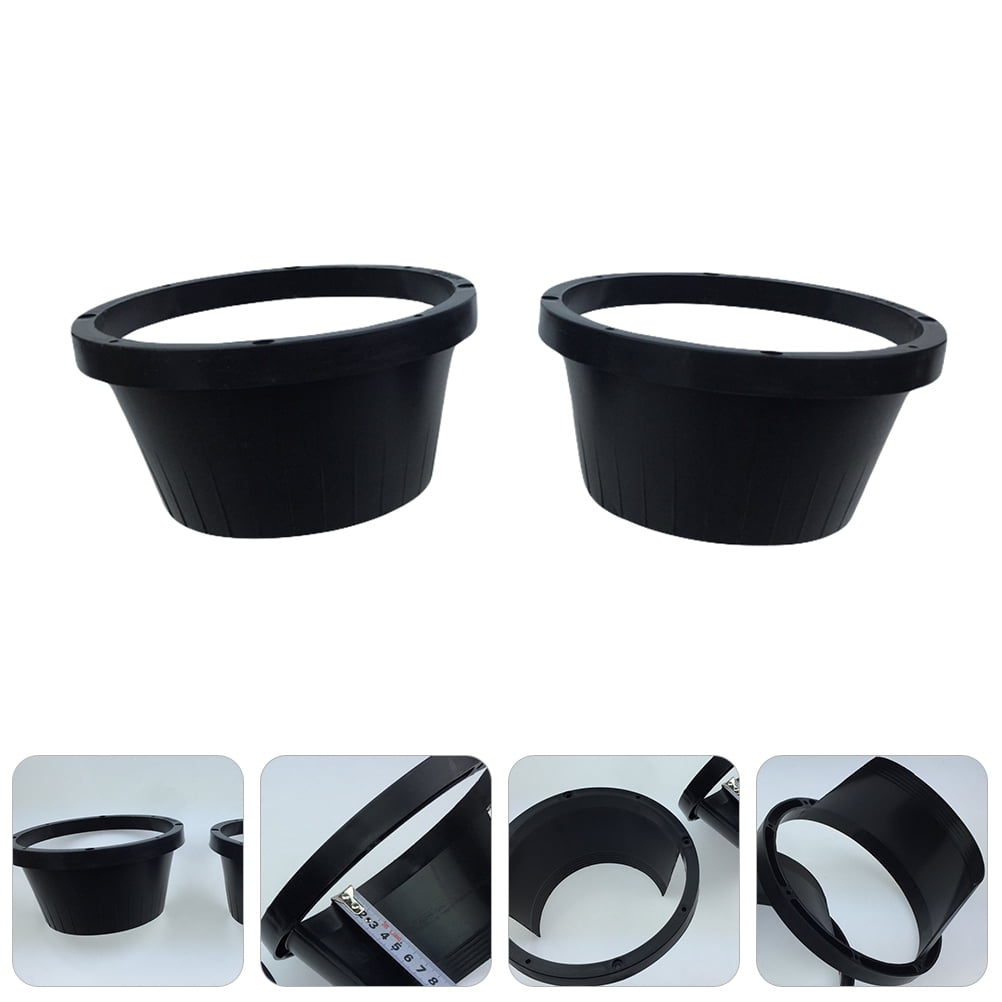 Raindrops Black ABS Car Speaker Covers, 2-Pack Protective Speaker Grill Guards for Vehicle Audio