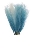 thumbnail image 1 of Unique Bargains 4Pcs Faux Pampas Grass 35.4' Tall 9 Branches Artificial Reed Fluffy Stems for Home Kitchen Vase Blue, 1 of 7