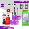 thumbnail image 1 of Lightweight 22g Bicycle Inner Tube for 20inch 451 Mountain Bikes Made from For TPU with Enhanced Shock Absorption, 1 of 12